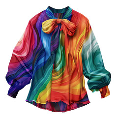colorful blouse no background