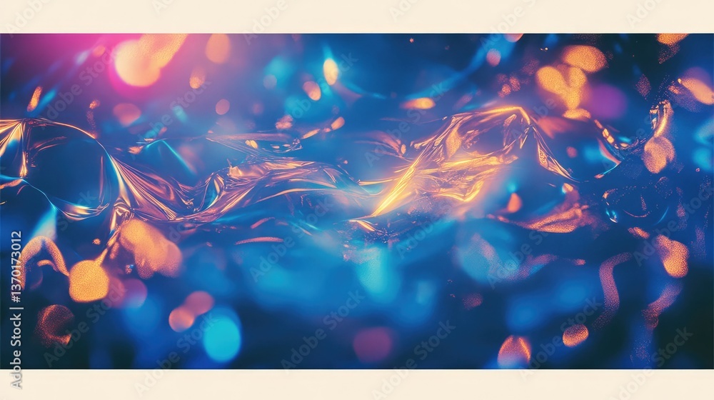 Poster abstract colorful background with shiny metallic texture creating a mesmerizing visual effect, blend