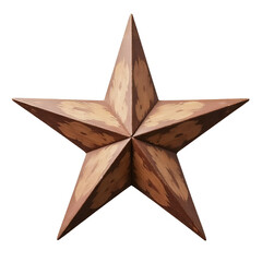 Metal-Star-Texas-Star-Western-Decor-Brown-Star