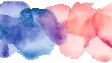 Watercolor Abstract: Hues Blend Softly