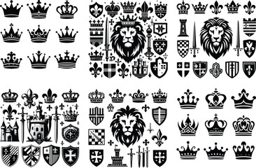 Luxury Ornamental Tattoos Vintage Vector Bundle | Baroque, Royal Frames & Floral Designs