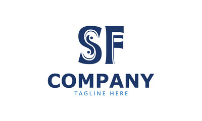 SF S sf initial logo | initial based abstract modern minimal creative logo, vector template image. luxury logotype logo, real estate homie logo. typography logo. initials logo