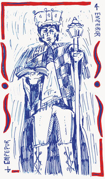 Hand drawn style Tarot cards