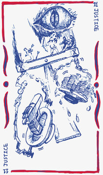 Hand drawn style Tarot cards