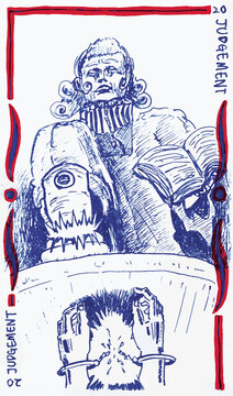 Hand drawn style Tarot cards