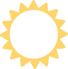 yellow sun vector illustration