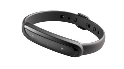 Sleek black fitness band, elevate your fitness journey with activity tracking and seamless progress monitoring