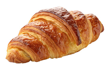 Croissant isolated on a white background with a fresh and delicious look