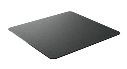 Sleek Minimalist Dark Gray Mouse Pad Isolated on Clean White Background