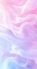 Obraz premium Elegant Abstract Wavy Background with Soft Pink Purple and Blue Gradient and Translucent Fabric Texture Creates Dreamy Ethereal Backdrop