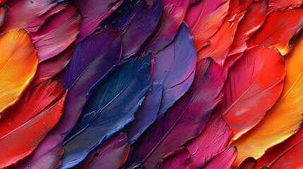 Fototapeta premium Vibrant abstract painting showcasing flowing colors and textured layers