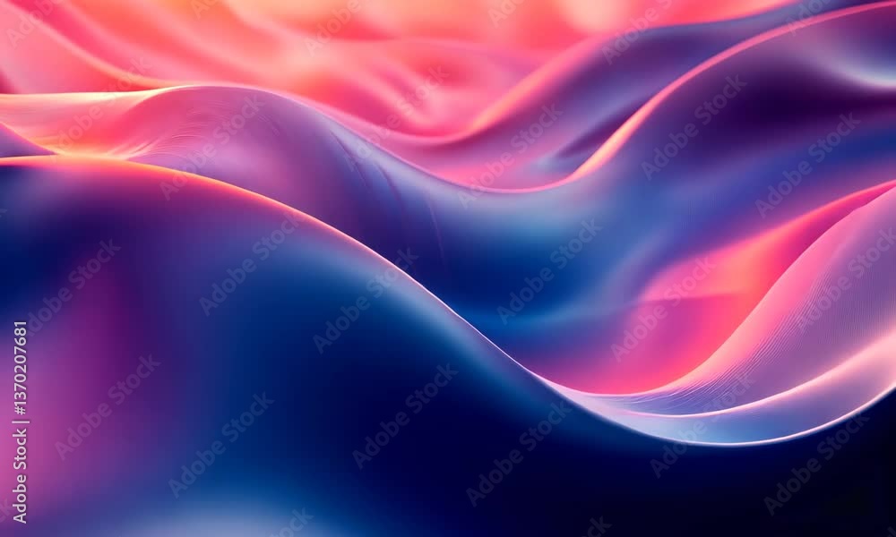 Poster abstract motion background with smooth color waves flowing and undulating smoothly