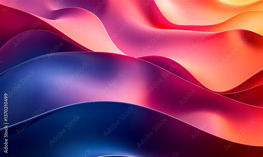 Poster abstract flowing background with dynamic color waves creating a mesmerizing design