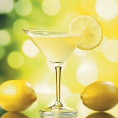 cocktail with lemon