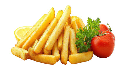A heap of golden french fries, crispy, salty, and irresistibly delicious crispy