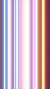 Vertical loop flying through the abstract background with laser neon lines