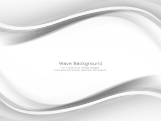 Obraz premium Beautiful dynamic gray and black wave modern background