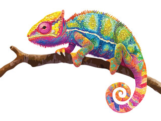 chameleon vector art © kishore chandra