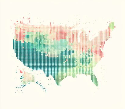 USA Map Data Visualization - Powered by Adobe