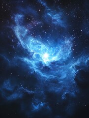 Obraz premium A stunning celestial depiction of nebulas and distant stars in space