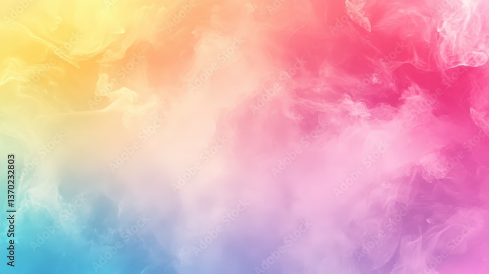 Poster A colorful gradient background with abstract fluid shapes and smooth transitions