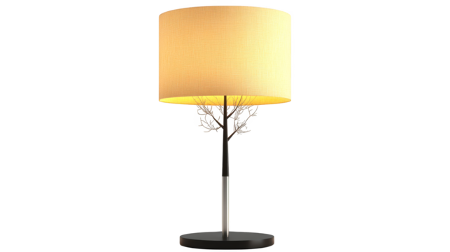 Elegant white lamp, illuminating cozy spaces for relaxation and reading