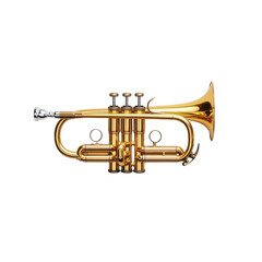 trumpet isolated on white