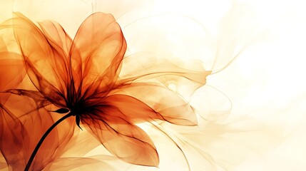 Fototapeta premium An abstract artistic rendering of a translucent floral subject