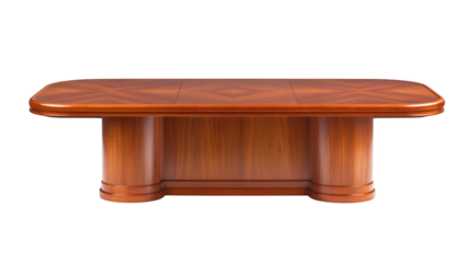 Exquisite curved wooden table, a timeless furniture piece for elegant interiors