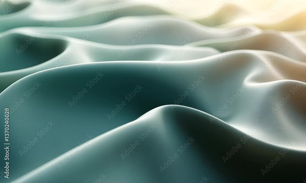 Aufkleber abstract soft wave background animation, modern pastel color gradient texture