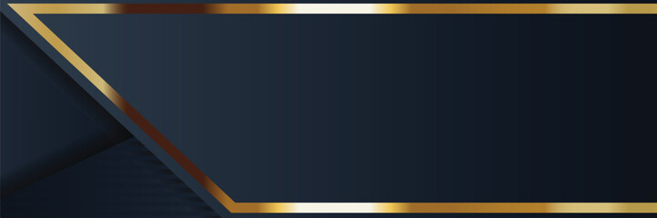 Modern Dark Navy Abstract Background with Gold Accents