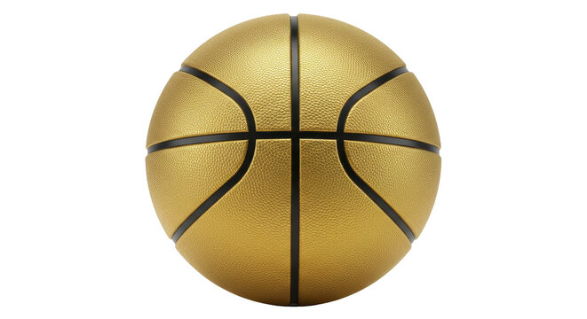 Isolated Golden Basketball