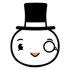 Sir Bird Top Hat Monocle Glasses Rich Gentleman Design Lover Art Vector Illustration Card T-Shirt Poster Sticker Graphic Print Decorative Drawing Isolated Logo Decoration Symbol Creative Cool Style

