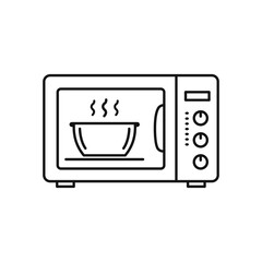 Microwave oven icon vector illustration