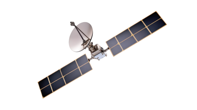 Satellite in space, enabling global communication and exploration