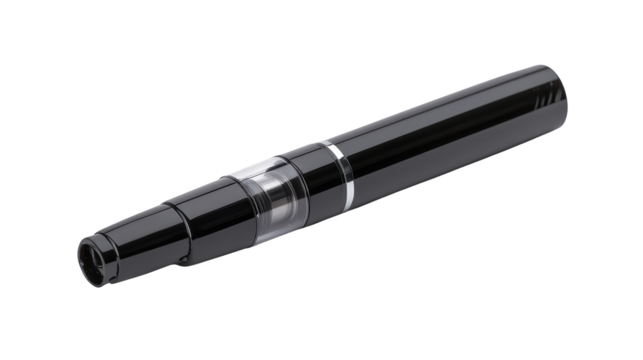 Exquisite black and silver fountain pen, a timeless writing instrument for discerning individuals