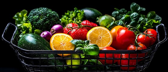 Colorful Produce Basket