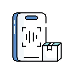 Qr code icon vector stock illustration