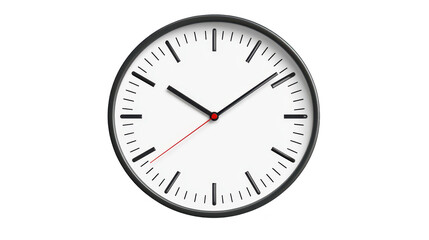 Closeup, red second hand in motion on dark clock face time, urgency, countdown concept