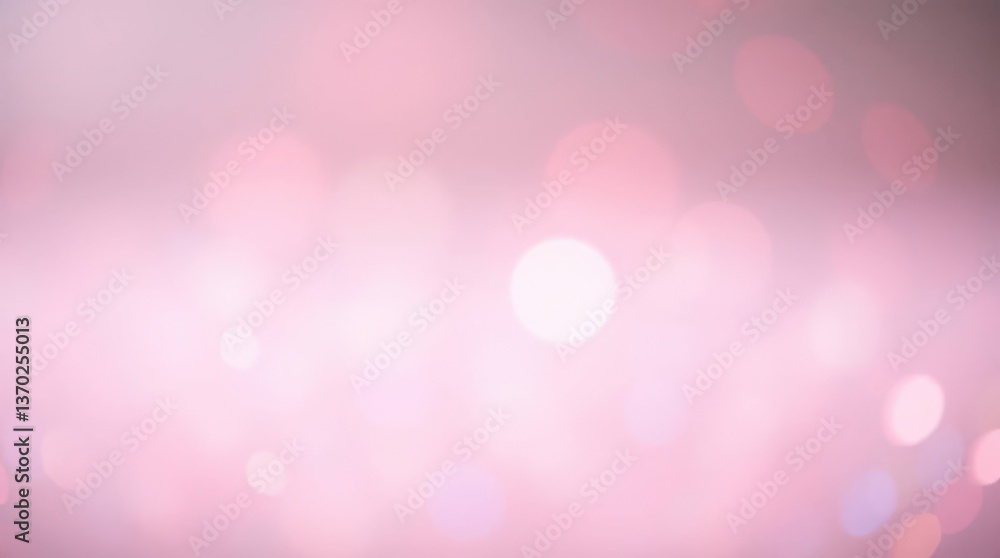 Poster a soft pink abstract background with blurry lights and a dreamy atmosphere, ideal for text overlay o