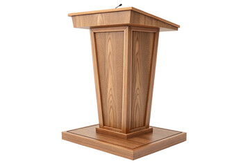 Elegant Wooden Lectern Podium for Presentations and Speeches