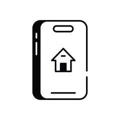 Digital shopping icon vector stock illustration