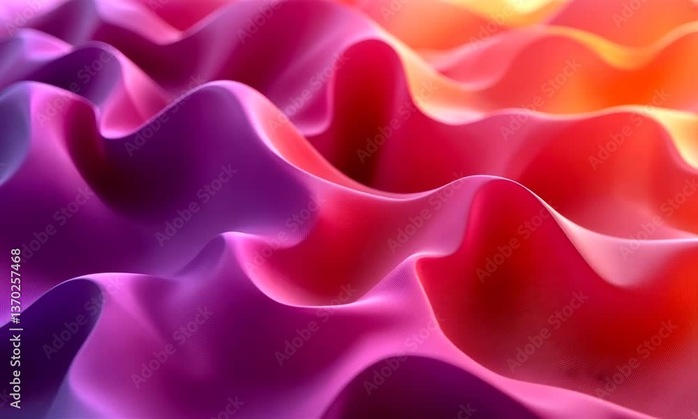 Poster Vibrant Abstract Waves Background Animation with Smooth Color Transitions and Subtle Textures