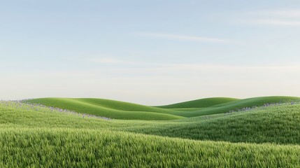 Fototapeta premium A flourishing field with an abundance of flowers creating a colorful and inviting natural environment