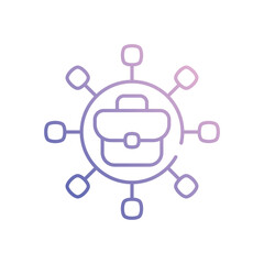 Business marketing icon vector stock illustration