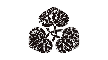 家紋はんこ・三ツ軸追イ葵.ai