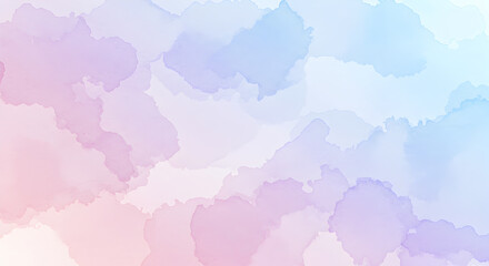 Obraz premium Delicate watercolor wash texture in soft pastel hues creates serene backdrop