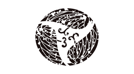 家紋はんこ・蔓付キ三ツ割リ葵