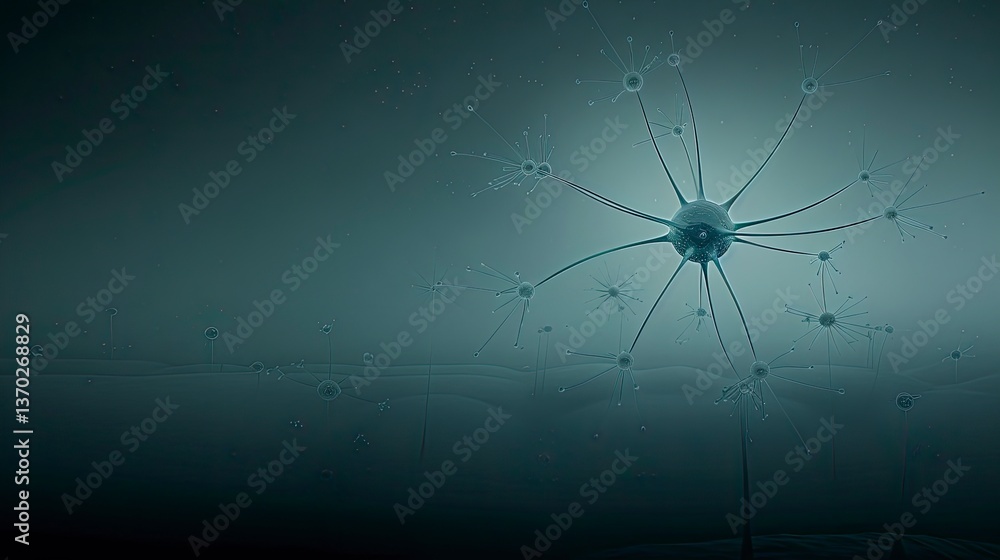 Poster neural network, intricate structure
