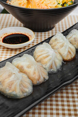 Delicious and hot dishes for lunch